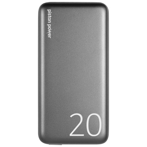 Chargeur portable PD USB-C PD de 20000 mAh Piston de LOGiiX - Gris graphite