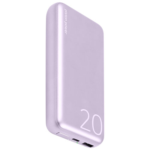 LOGiiX Piston 20000 mAh USB-C PD Power Bank - Lavender