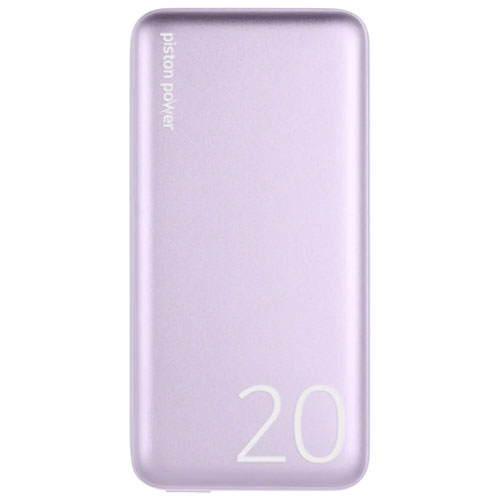 Chargeur portable PD USB-C PD de 20000 mAh Piston de LOGiiX - Lavande