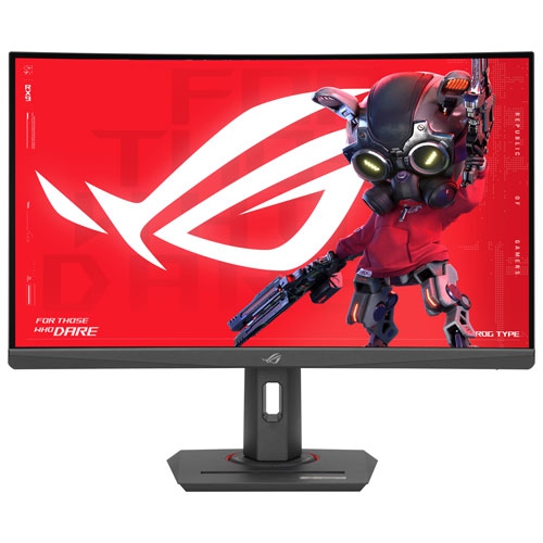 Open Box - ASUS ROG Strix 27" QHD 180Hz 1ms GTG Curved VA LED Gaming Monitor - Black