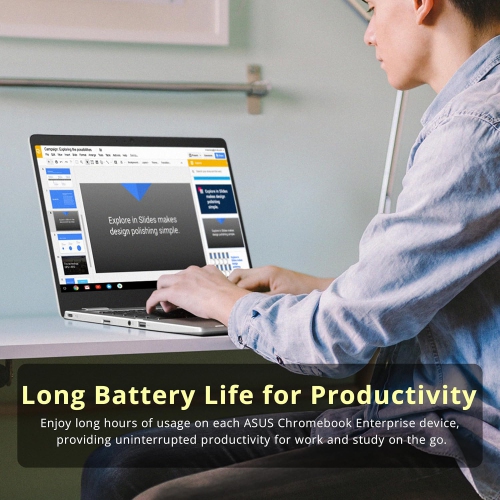 Open Box - ASUS Chromebook C223 11.6'' HD Laptop, Intel Celeron N3350 Processor, 32GB eMMC Memory, 4GB RAM, Intel UHD Graphics, 720P Camera, Stereo
