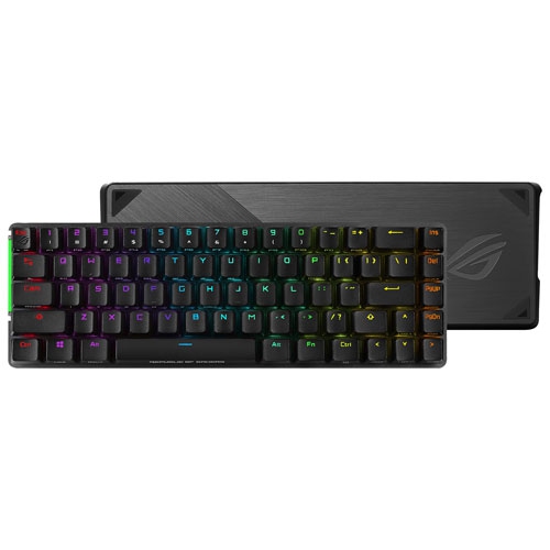 Boîte ouverte - Clavier de jeu mécanique rétroéclairé sans fil à touches NX Red ROG NX Falchion d'ASUS
