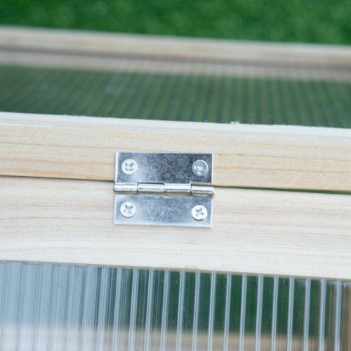 Jardinière portative en bois Outsunny Cold Frame Greenhouse Garden avec surface ouvrable pour l'intérieur et l'extérieur, fleurs, légumes, plantes,