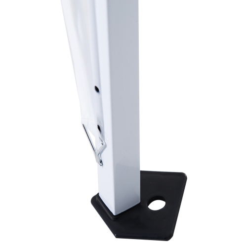 Outsunny 8' x 8' Pop Up Canopy Tent with Inclined Legs, Portable Party Tent Gazebo with Carrying Bag for Garden, Camping, Party, Picnic, White