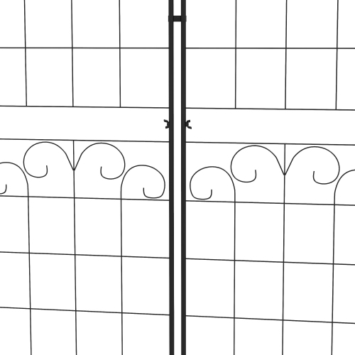 Outsunny 2 Pcs Garden Trellis for Climbing Plants, 71 x 20 in Outdoor Metal Trellis Plant Support Laces Trellises for Patio, Lawn, Backyard