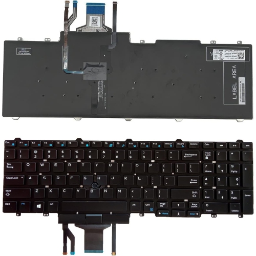 LIXSUNTEK Replacement Laptop Keyboard Backlight for Dell Latitude E5550 E5570 5580 5590 5591, Precision 3510 3520 7510 7520 7710 7720 Series Laptop