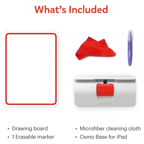 OSMO – Trousse de démarrage Monster pour iPad, 5 à 10 ans, 3 jeux éducatifs, Learn Creative Drawing, Cartoon Drawing, Jouet physique, Planche à