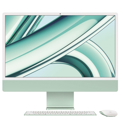 Apple IMac 24" Retina 4.5K Display with Magic Keyboard W/Touch ID Green No Ethernet 8-Core / 10-Core Standard Keyboard 8GB 256GB SSD- OPEN BOX
