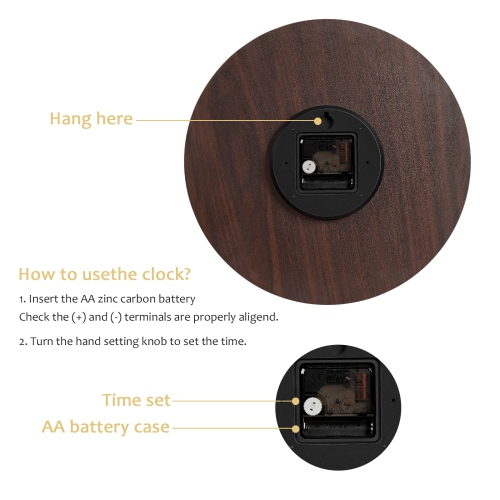 Classic Noble Rose Pattern Wall Clock