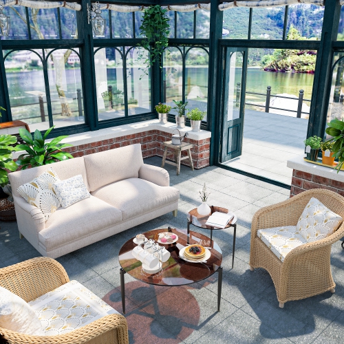 Modern Glass Coffee Table:Round Sofa Side Table Tempered Glass Top Decorative Center Table with Black Metal Legs Stand for Living Room Apartment