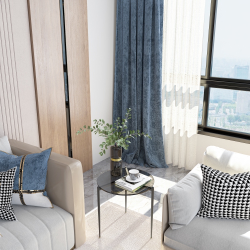 Modern Glass Coffee Table:Round Sofa Side Table Tempered Glass Top Decorative Center Table with Black Metal Legs Stand for Living Room Apartment