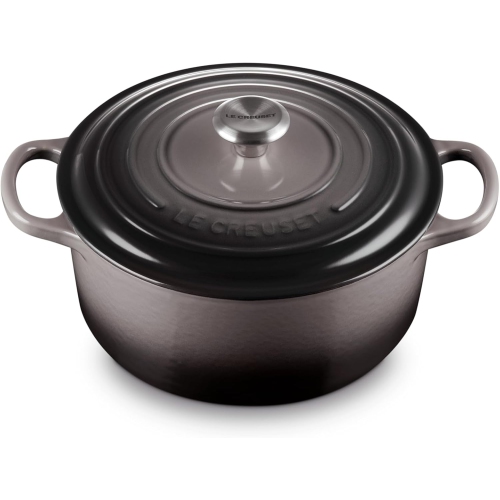 Le Creuset – Four français rond en fonte émaillée LS2501-227FSS, 3 1/2 pinte, huître