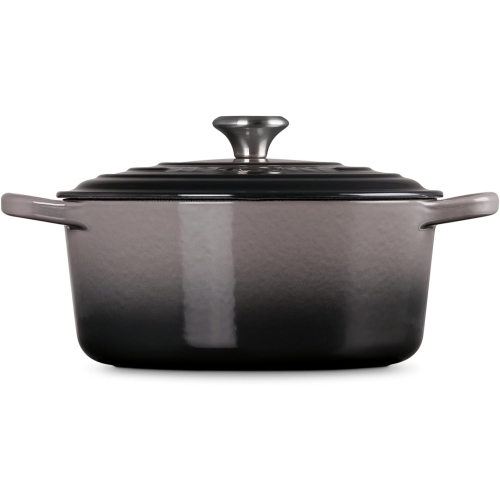 Le Creuset LS2501-227FSS Signature Enameled Cast Iron Round French Oven, 3 1/2 Quart, Oyster