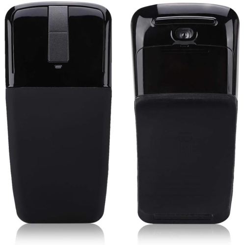 2.4G Mouse 1600DPI Ergonomic Foldable Optical Touch Mouse with USB Receiver Suitable for PC Laptop for Notebook