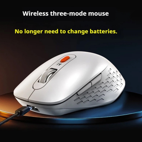Bluetooth Intelligent Wireless Mouse Multilingual Ai Writing Ai Creation Ai Drawing Rechargeable Long-Lasting Battery Life(White)