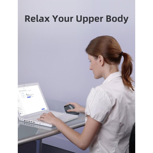 Ergonomic Vertical Mouse, Wireless Optical Bluetooth Mouse - Dual Mode Connectivity BT5.0+BT5.0+2.4GHz Up to 3 Devices, Adjustable DPI & 8 Function