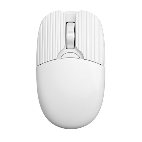 RISOKEYS  2.4Ghz Dual-Mode Wireless Mouse Noiseless Low Energy Consumption Ergonomics Wireless Mouse Convenient 1600Dpi(White)