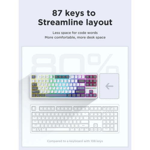 Mechanical Keyboard Tri-Mode Wireless Keyboard Hot swap 2.4g Bluetooth Customized Gamer Keyboard PC Gaming Laptop