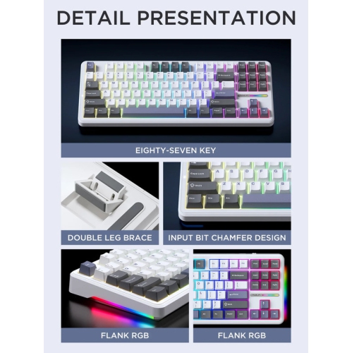 Mechanical Keyboard Tri-Mode Wireless Keyboard Hot swap 2.4g Bluetooth Customized Gamer Keyboard PC Gaming Laptop