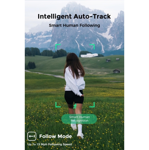 Open Box - HOVERAir X1 Self-Flying Camera, Pocket-Sized Drone HDR Video Capture with Palm Takeoff, Intelligent Flight Paths & Many More - White