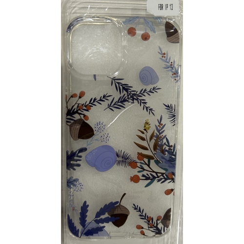 Étui pour iPhone 13 Étui transparent à motif floral jaune Étui pour téléphone Protection de caméra en TPUR souple tendance