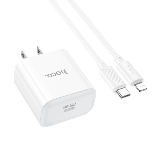 30W Charger Set | Adapter + Type C to Lightning Cable - Future Gadgets