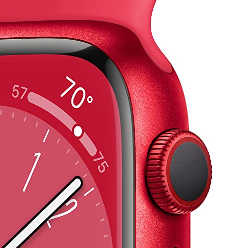 Apple Watch Series 8 [GPS + Cellular, 41mm] - Red Aluminum Case with Red Sport Band, S/M by APPLE - Open Box condition - Image 3