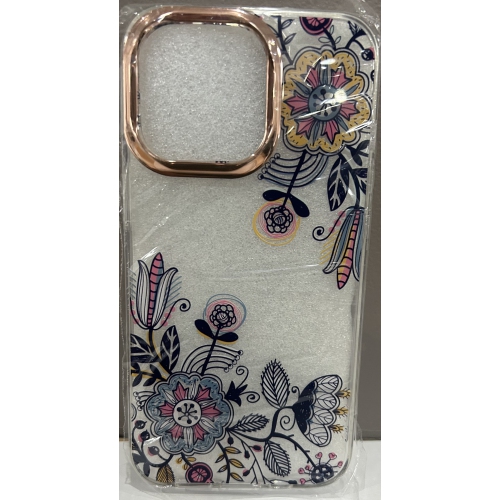 iPhone 13 Pro Case with Flower,for Girly Women,Shockproof Clear Floral Pattern Hard Back Cover for iPhone 13 Pro 6.1 inch 2021-Palette