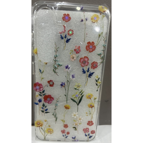 Samsung Galaxy S24 Plus, Clear Floral Flower Pattern Print Design Flexible TPU Shockproof Cover for Women Girls,Flower Protective Phone Case