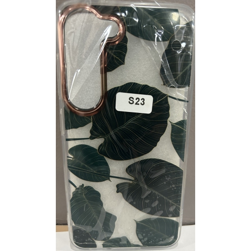 Samsung Galaxy S23, Clear Floral Flower Pattern Print Design Flexible TPU Shockproof Cover for Women Girls,Flower Protective Phone Case