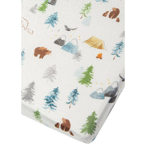 Loulou Lollipop Muslin Sheet - Crib - Adventure Begins