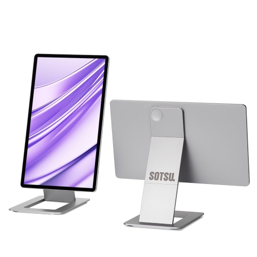 SOTSU FlipAction Touch 14" Premium Portable Monitor SFA14TCLL, FHD IPS Pivoting Dual Laptop Screen, Touchscreen for Cellphone, Gaming, Chrome,