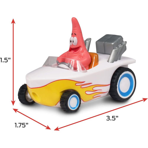 Spongebob Squarepants: Hot Rod Boat Pull-Back Toy - Patrick