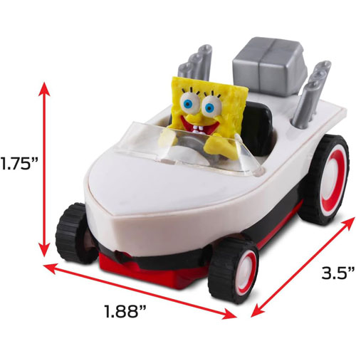 Spongebob Squarepants: Hot Rod Boat Pull-Back Toy - Spongebob