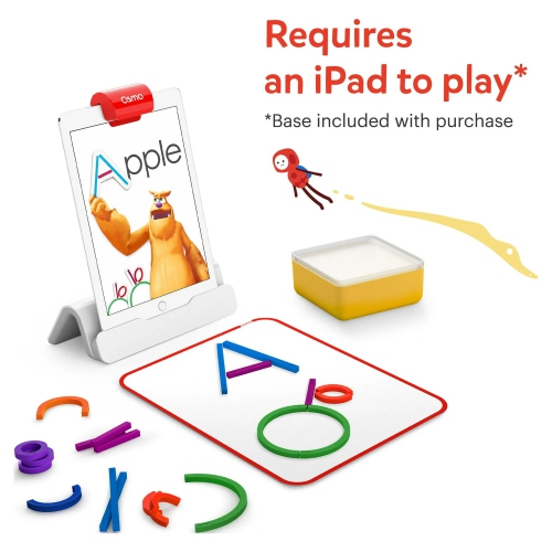 Osmo - Sticks & Rings Starter Kit for iPad, Educational Toys for Children 3-5, Learn Letter Formation, Vocabulary, Phonics Game, Preschool Toy,