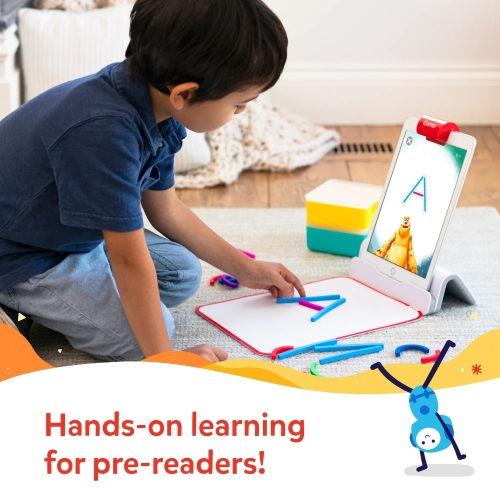 Osmo - Sticks & Rings Starter Kit for iPad, Educational Toys for Children 3-5, Learn Letter Formation, Vocabulary, Phonics Game, Preschool Toy,