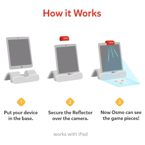 Osmo - Sticks & Rings Starter Kit for iPad, Educational Toys for Children 3-5, Learn Letter Formation, Vocabulary, Phonics Game, Preschool Toy,