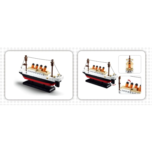 Sluban - Titanic Building Blocks Set with 2 Figures, 194 Pieces