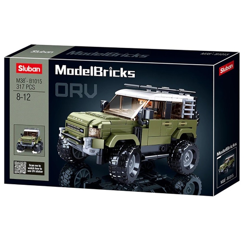 Sluban - SUV Truck Building Blocks Sets with 1 Figure, 317 Pieces