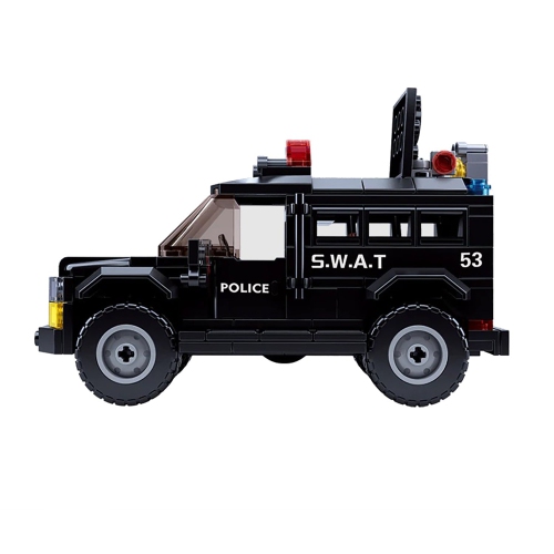 Sluban - Police Truck and ATV Building Blocks Set with 3 Figures, 293 Pieces