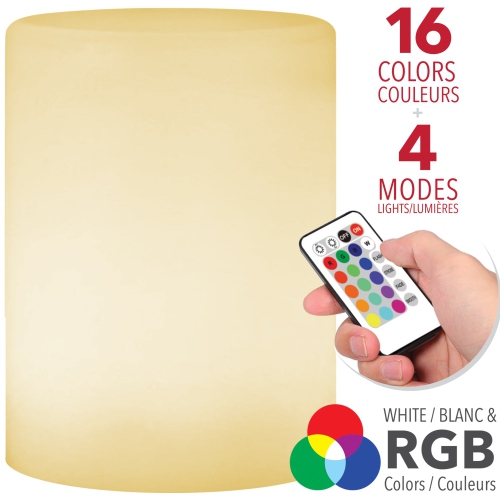 RCA - LED Lamp with Remote Control, RGB Lighting, Battery Operated