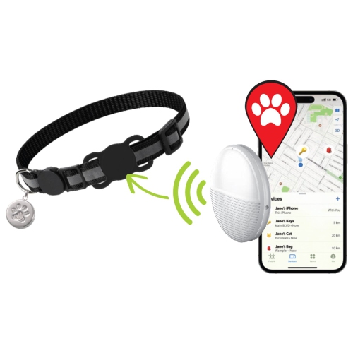 Animooos - Bluetooth Tracker for iOS With Pet Collar Holder