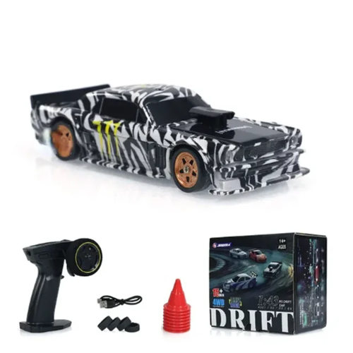 JIABAILE 4301/02/03/04 RTR 1/43 2.4G 4WD Drift RC Car Mini Race LED Light Radio Control High-Speed Motor On-Road Racing Vehicle Model Boys Gifts Outd