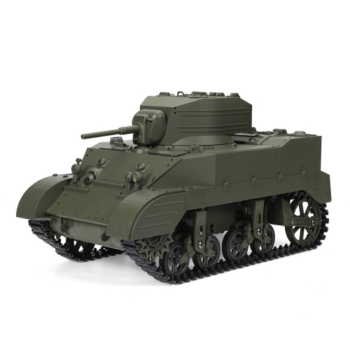 COOLBANK M5A1 1/16 2.4G Véhicules simulés de tir à l'eau RC Tank Sound Recoil Shooting. Jouets RTR