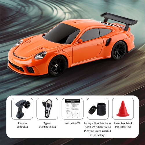 JIABAILE 4301/02/03/04 RTR 1/43 2.4G 4WD Drift RC Car Mini Race LED Light Radio Control High-Speed Motor On-Road Racing Vehicle Model Boys Gifts