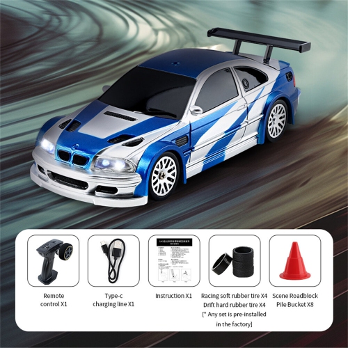 JIABAILE 4301/02/03/04 RTR 1/43 2.4G 4WD Drift RC Car Mini Race LED Light Radio Control High-Speed Motor On-Road Racing Vehicle Model Boys Gifts