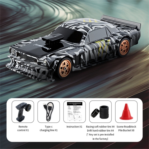 JIABAILE 4301/02/03/04 RTR 1/43 2.4G 4WD Drift RC Car Mini Race LED Light Radio Control High-Speed Motor On-Road Racing Vehicle Model Boys Gifts