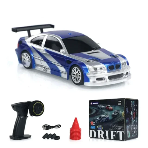 JIABAILE 4301/02/03/04 RTR 1/43 2.4G 4WD Drift RC Car Mini Race LED Light Radio Control High-Speed Motor On-Road Racing Vehicle Model Boys Gifts