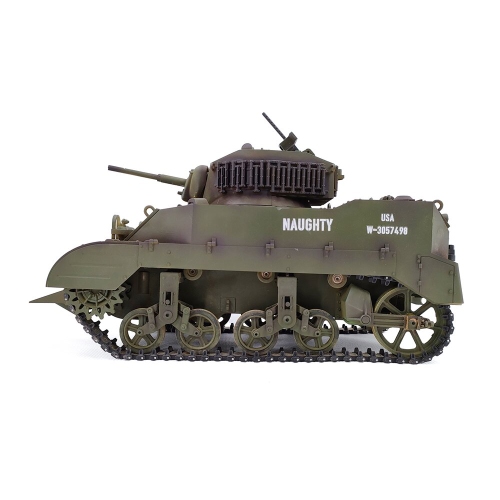 COOLBANK M5A1 1/16 2.4G RC Tank Sound Recoil Shooting Simulated Vehicles Models RTR Toys