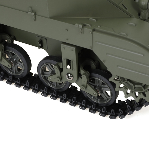 COOLBANK M5A1 1/16 2.4G RC Tank Sound Recoil Shooting Simulated Vehicles Models RTR Toys